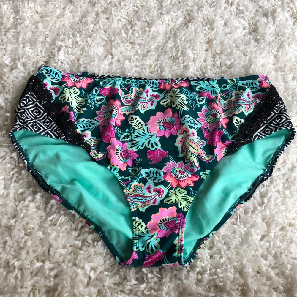 Tribal Print Highwaisted Bikini Bottoms